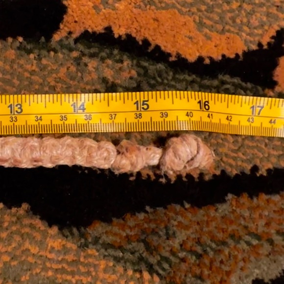 Blown glass pendant beaded hemp woven necklace - Picture 6 of 7